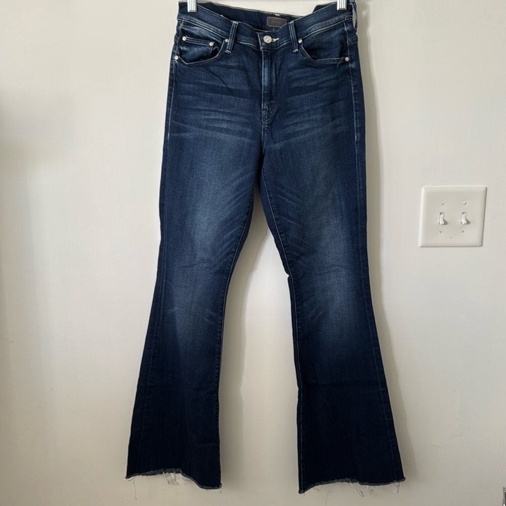 MOTHER Dark Blue Flare Jeans